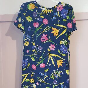 Vintage Maggy London Kenneth Nolan 100% Silk Floral Maxi Dress 6